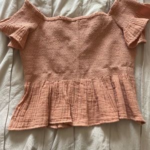 American eagle off the shoulder shirt